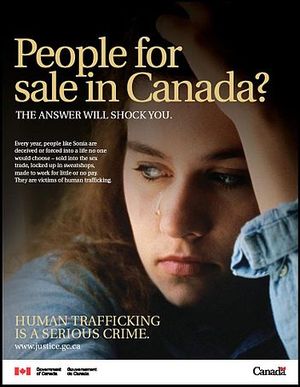 A human trafficking awareness poster from the ...